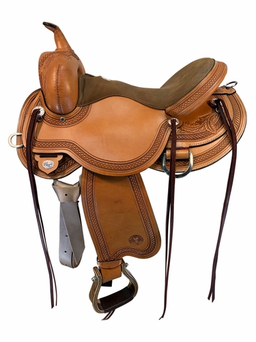 16 Inch Used Circle Y Julie Goodnight Teton Trail Saddle Medium Flex2 Tree 1760