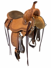 16 Inch Used Circle Y Julie Goodnight Teton Trail Saddle Medium Flex2 Tree 1760