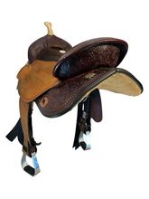 SOLD 2025/06/29 16 Inch Used Circle Y Kelly Kaminski KK Faith Barrel Saddle 1524