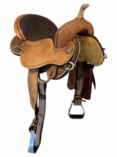 16 Inch Used Circle Y Kelly Kaminski Swift Barrel Saddle Wide Flex2 Tree 1522