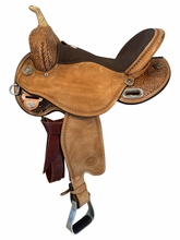 16 Inch Used Circle Y Kelly Kaminski Swift Barrel Saddle Wide Flex2 Tree 1522
