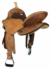16 Inch Used Circle Y Kelly Kaminski Swift Barrel Saddle Wide Flex2 Tree 1522