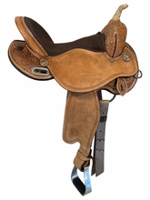 16 Inch Used Circle Y Kelly Kaminski Swift Barrel Saddle Wide Flex2 Tree 1522
