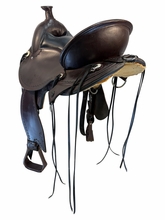 SOLD 2026/07/01j 16 Inch Used Circle Y Kentucky Gaiter Trail Saddle Medium Flex Tree 1582