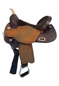 16 Inch Used Circle Y KK Faith Barrel Saddle 1524