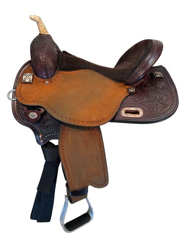 16 Inch Used Circle Y KK Faith Barrel Saddle Wide Flex2 Tree 1524