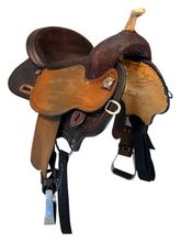 16 Inch Used Circle Y KK Faith Barrel Saddle Wide Flex2 Tree 1524