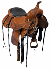 HOLD 2026/10/05j 16 Inch Used Circle Y Julie Goodnight Monarch Trail Saddle Wide Flex2 Tree 1752