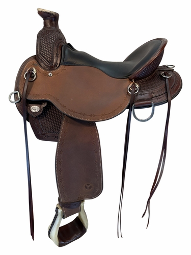 HOLD 2026/06/11c 16 Inch Used Circle Y Oakwood Trail Saddle Medium Flex2 Tree 1137
