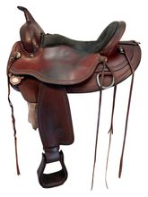 SOLD  on LAYAWAY 2025/07/22 16 Inch Used Circle Y Omaha Trail Saddle 1554