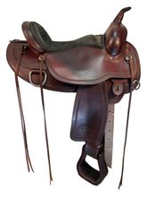 SOLD  on LAYAWAY 2025/07/22 16 Inch Used Circle Y Omaha Trail Saddle 1554