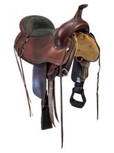 SOLD  on LAYAWAY 2025/07/22 16 Inch Used Circle Y Omaha Trail Saddle 1554