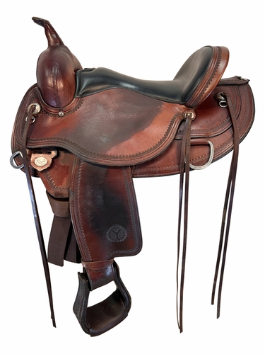 16 Inch Used Circle Y Omaha Trail Saddle 1554