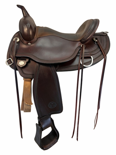 16 Inch Used Circle Y Omaha Trail Saddle 1554