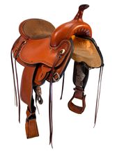 HOLD 2025/09/09e  16 Inch Used Circle Y Omaha Trail Saddle 1554