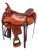 SOLD 2025/09/23   16 Inch Used Circle Y Omaha Trail Saddle 1554