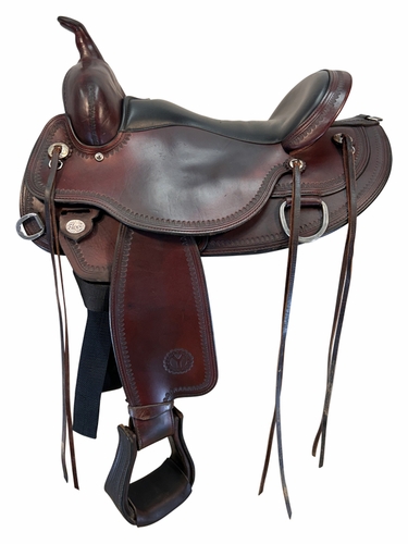 16 Inch Used Circle Y Omaha Trail Saddle 1554
