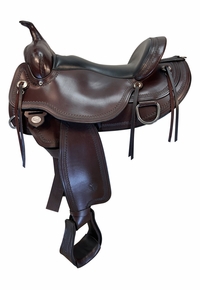 SOLD 2025/11/26   16 Inch Used Circle Y Omaha Trail Saddle 1554
