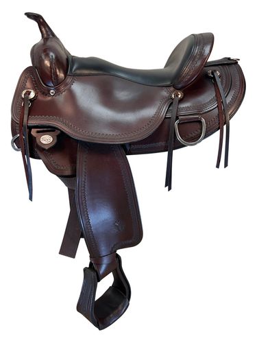 SOLD 2025/11/26   16 Inch Used Circle Y Omaha Trail Saddle 1554