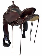 16 Inch Used Circle Y Omaha Trail Saddle Medium Flex2 Tree 1554