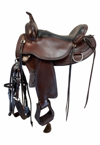 16 Inch Used Circle Y Omaha Trail Saddle Wide Flex Tree 1554