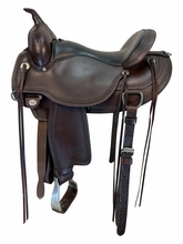 SOLD 2026/08/10 16 Inch Used Circle Y Omaha Trail Saddle Wide Flex2 Tree 1554
