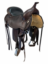 SOLD 2026/08/10 16 Inch Used Circle Y Omaha Trail Saddle Wide Flex2 Tree 1554