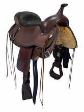 SOLD 2026/08/06  16 Inch Used Circle Y Omaha Trail Saddle Wide Flex2 Tree 1554