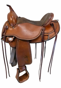 16 Inch Used Circle Y Omaha Trail Saddle Wide Flex2 Tree 1554