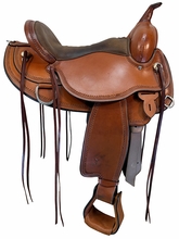 16 Inch Used Circle Y Omaha Trail Saddle Wide Flex2 Tree 1554