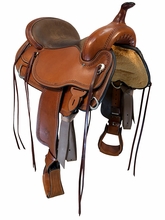 16 Inch Used Circle Y Omaha Trail Saddle Wide Flex2 Tree 1554