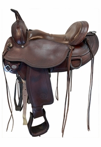16 Inch Used Circle Y Omaha Trail Saddle Wide Flex2 Tree 1554