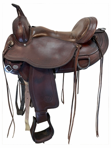 16 Inch Used Circle Y Omaha Trail Saddle Wide Flex2 Tree 1554