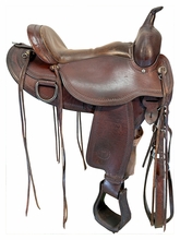 16 Inch Used Circle Y Omaha Trail Saddle Wide Flex2 Tree 1554