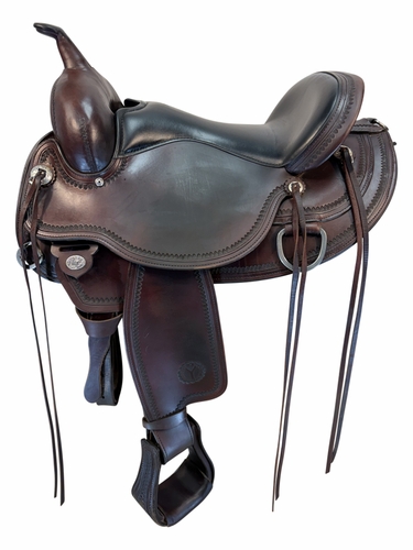 16 Inch Used Circle Y Omaha Trail Saddle Wide Flex2 Tree 1554