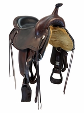 16 Inch Used Circle Y Omaha Trail Saddle Wide Flex2 Tree 1554