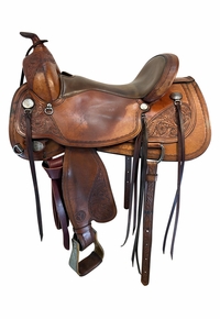 16 Inch Used Circle Y Peak Performance Reining Saddle 1650