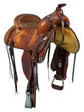 16 Inch Used Circle Y Peak Performance Reining Saddle 1650