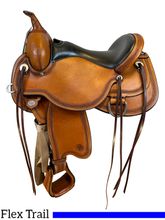 HOLD 2024/10/18c 16 Inch Used Circle Y Pioneer Flex2 Pleasure Trail Saddle 1665 *Free Shipping*