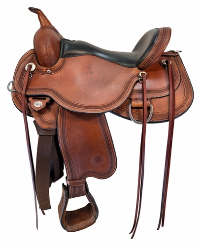SOLD 2025/07/02c 16 Inch Used Circle Y Pioneer Trail Saddle 1665