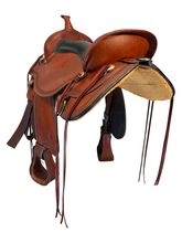 SOLD 2025/07/02c 16 Inch Used Circle Y Pioneer Trail Saddle 1665