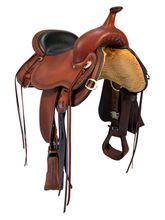 SOLD 2025/07/02c 16 Inch Used Circle Y Pioneer Trail Saddle 1665