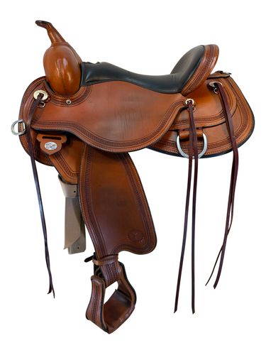16 Inch Used Circle Y Pioneer Trail Saddle Wide Flex Tree 1665