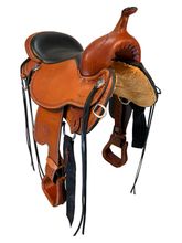 SOLD 2025/10/01  16 Inch Used Circle Y Salt River Trail Saddle 1667