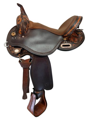 16 Inch Used Circle Y Sunflower Flex Trail Saddle 1682