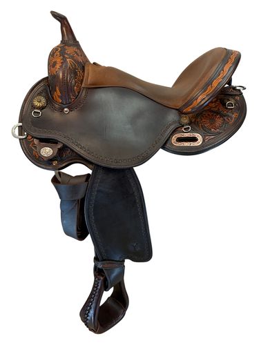 SOLD 2026/02/21 16 Inch Used Circle Y Sunflower Trail Saddle Wide Flex Tree 1682