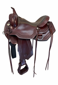 16 Inch Used Circle Y Tall Grass Trail Saddle Wide Tree 2604