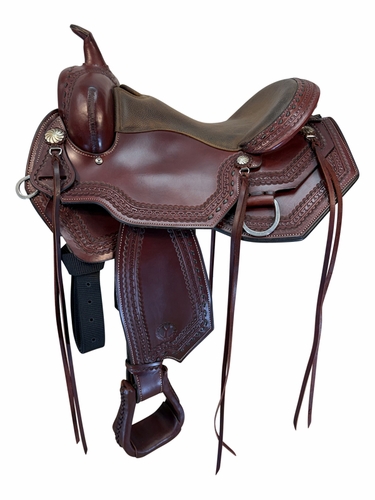 16 Inch Used Circle Y Tall Grass Trail Saddle Wide Tree 2604