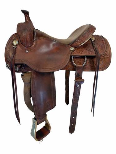 16 Inch Used Circle Y Team Penner Saddle Medium Tree 2633