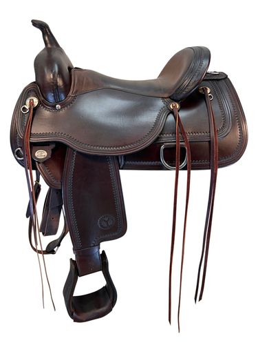 SOLD 2026/01/02   16 Inch Used Circle Y Topeka Trail Saddle 1651